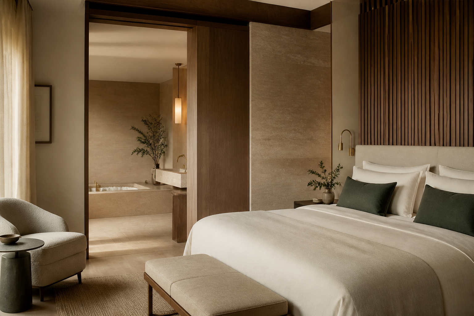 Warm contemporary suite